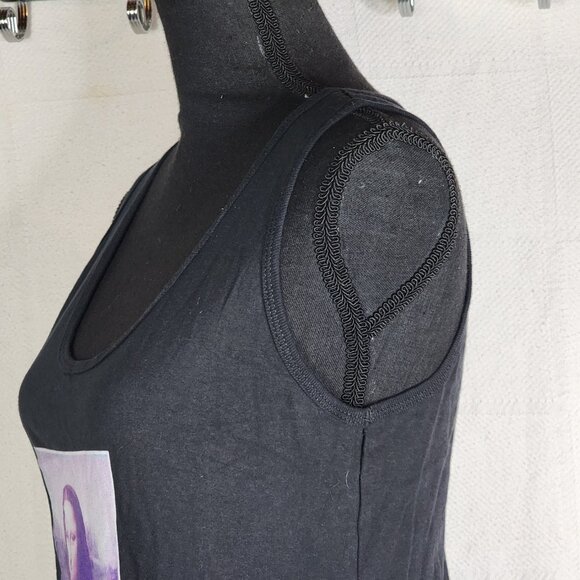 Port and Company Ring Spun Fan Favorite Black Mona Lisa Tank Top Size Small - Picture 11 of 16